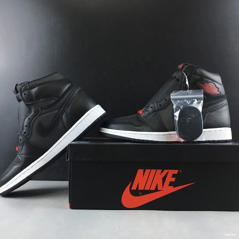 Rep Gym 1 Black Black Retro Red 555088-060 Jordan  High 0514